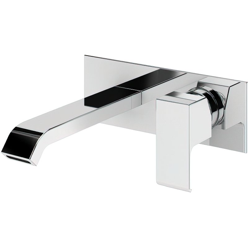 PORTA-BLI-01-W0 Смеситель для раковины встраиваемый однорычажный, излив и ручка на одной площадке, исполнение хром PORTA-BLI-01-W0 Смеситель для раковины встраиваемый однорычажный, излив и ручка на одной площадке, исполнение хром