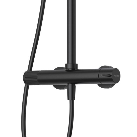 LEAF-CDA-30-L-MM Душевая стойка телескопическая, с верхним и ручным душем, верхний душ диаметр 300 мм металл, исполнение Morning Mist LEAF-CDA-30-L-MM Душевая стойка телескопическая, с верхним и ручным душем, верхний душ диаметр 300 мм металл, исполнение Morning Mist