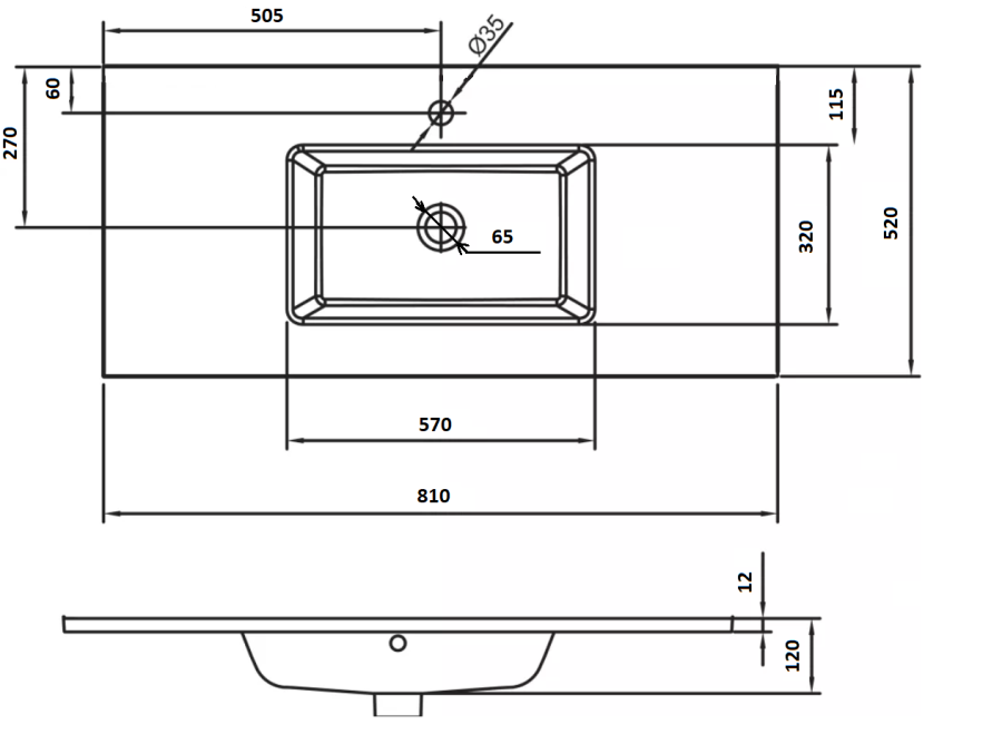 Столешница стекло 80см моноблок СЕРЕБРО поталь Столешница стекло 80см моноблок СЕРЕБРО поталь