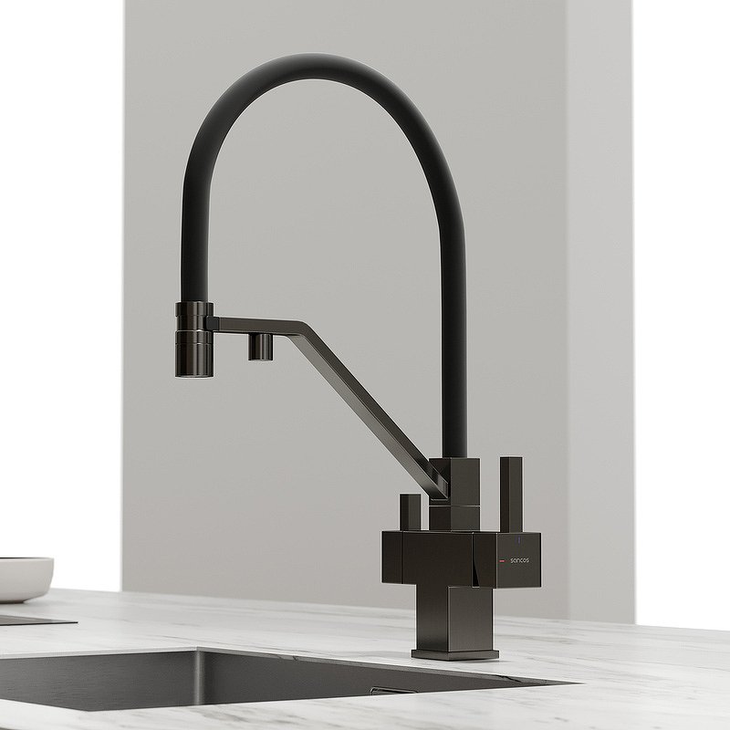 Смеситель для кухни SANCOS Loro с возможностью подключения фильтра для воды, цвет вороненая сталь, арт. SC4007GG Смеситель для кухни SANCOS Loro с возможностью подключения фильтра для воды, цвет вороненая сталь, арт. SC4007GG