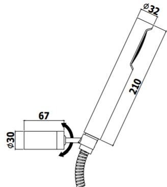 Душевой гарнитур Paffoni Master ZDUP036HGSP золото медовое брашированное