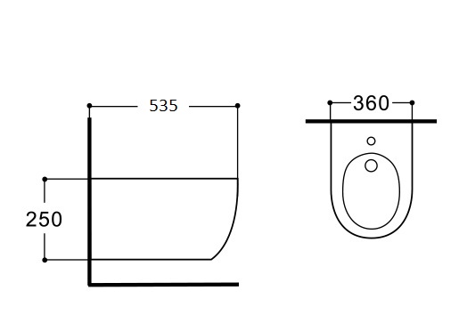 Биде подвесное Aquatek ЕВРОПА New AQ1006-00 535*360*250, цвет белый Биде подвесное Aquatek ЕВРОПА New AQ1006-00 535*360*250, цвет белый
