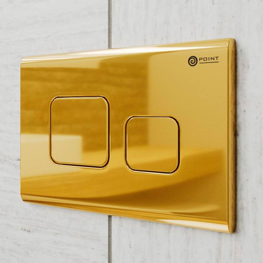 Клавиша смыва Point Афина PN44041G для инсталляции, золото Клавиша смыва Point Афина PN44041G для инсталляции, золото