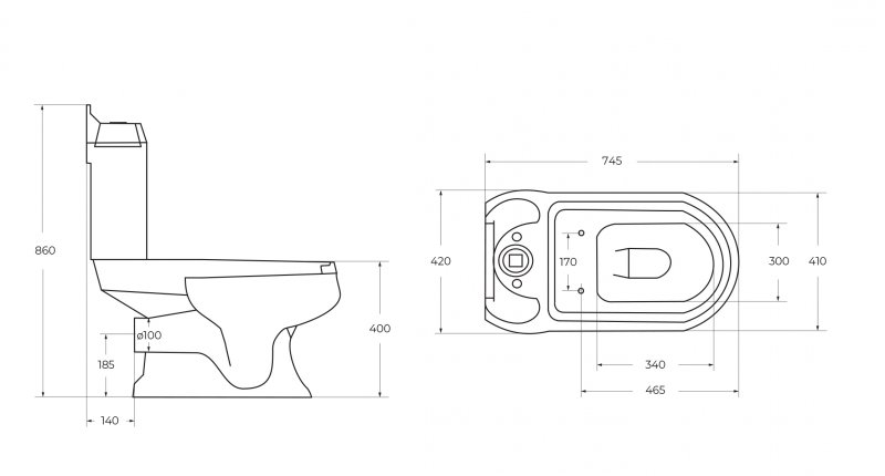KING PALACE Чаша для унитаза, P-trap CZR-163-T KING PALACE Чаша для унитаза, P-trap CZR-163-T