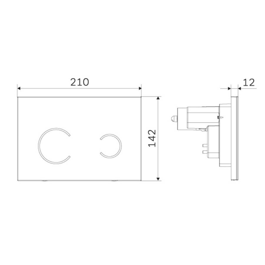 I0450B38 Touchless Pro, клавиша для инсталляции сенсорная бесконтактная, стекло, черный I0450B38 Touchless Pro, клавиша для инсталляции сенсорная бесконтактная, стекло, черный