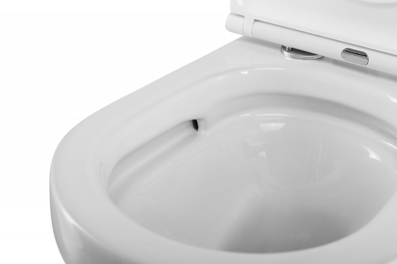 DUET Чаша подвесного унитаза безободкового с системой смыва "Торнадо",  CZR-2462-TH-TOR DUET Чаша подвесного унитаза безободкового с системой смыва "Торнадо",  CZR-2462-TH-TOR