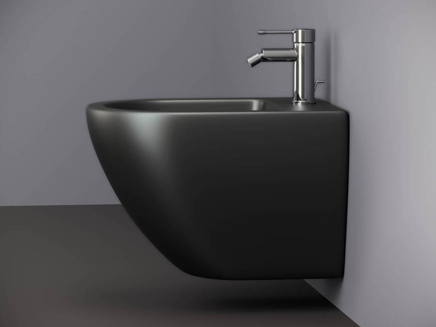 Биде подвесное Ceramica Nova Metropol CN4003MB, черное матовое Биде подвесное Ceramica Nova Metropol CN4003MB, черное матовое