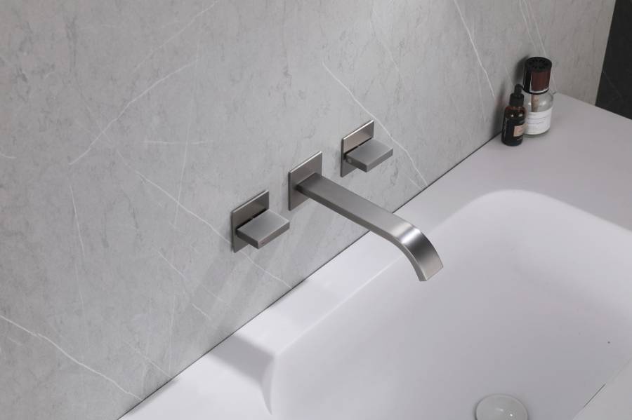 Смеситель ABBER Wasserfall AF8612NG для раковины скрытого монтажа, никель Смеситель ABBER Wasserfall AF8612NG для раковины скрытого монтажа, никель