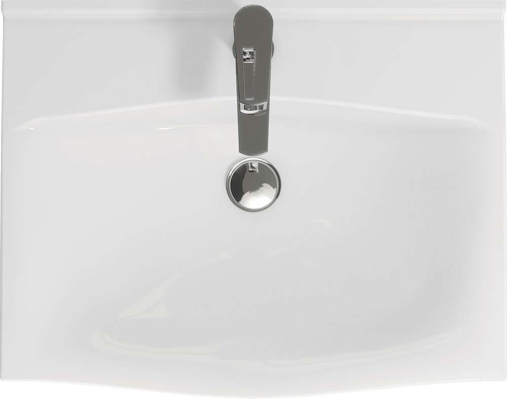 Прямоугольная мебельная раковина STRIM с отверстием под смеситель, размером 60 см. Прямоугольная мебельная раковина STRIM с отверстием под смеситель, размером 60 см.