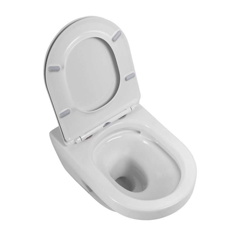 DUET Чаша подвесного унитаза безободкового с системой смыва "Торнадо",  CZR-2462-TH-TOR DUET Чаша подвесного унитаза безободкового с системой смыва "Торнадо",  CZR-2462-TH-TOR