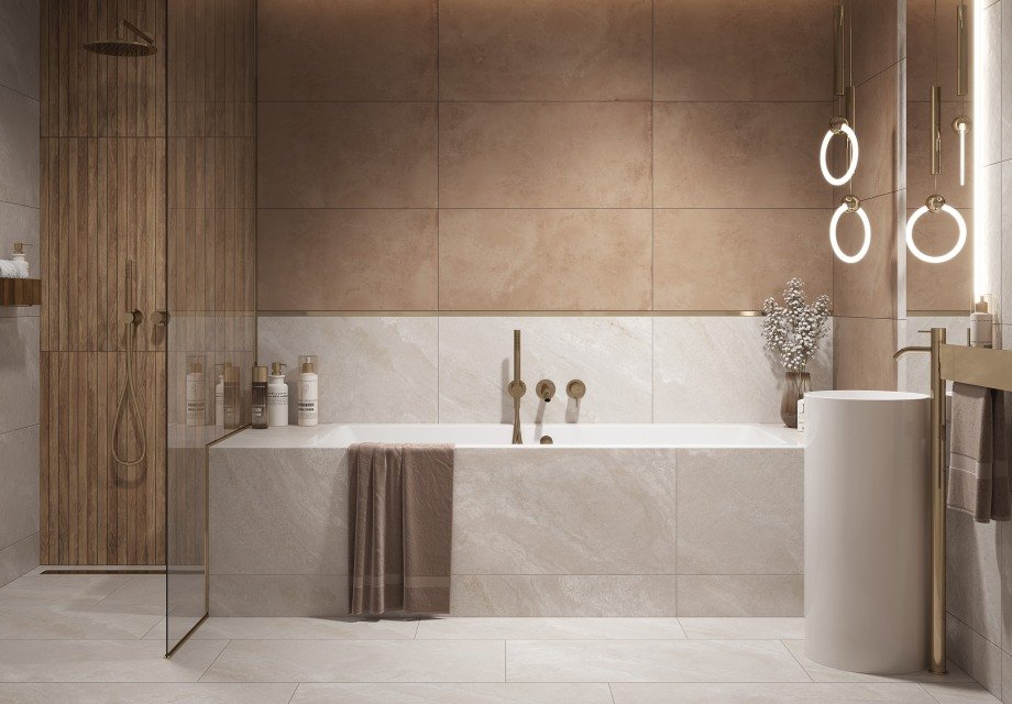 Керамогранит Meissen Keramik Harmony коричневый рельеф ректификат 44,8x89,8 A16882 Керамогранит Meissen Keramik Harmony коричневый рельеф ректификат 44,8x89,8 A16882