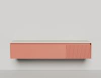 Подвесная тумба Domino 2000, эмаль, для двух раковин, гладкий фасад Подвесная тумба Domino 2000, эмаль, для двух раковин, гладкий фасад