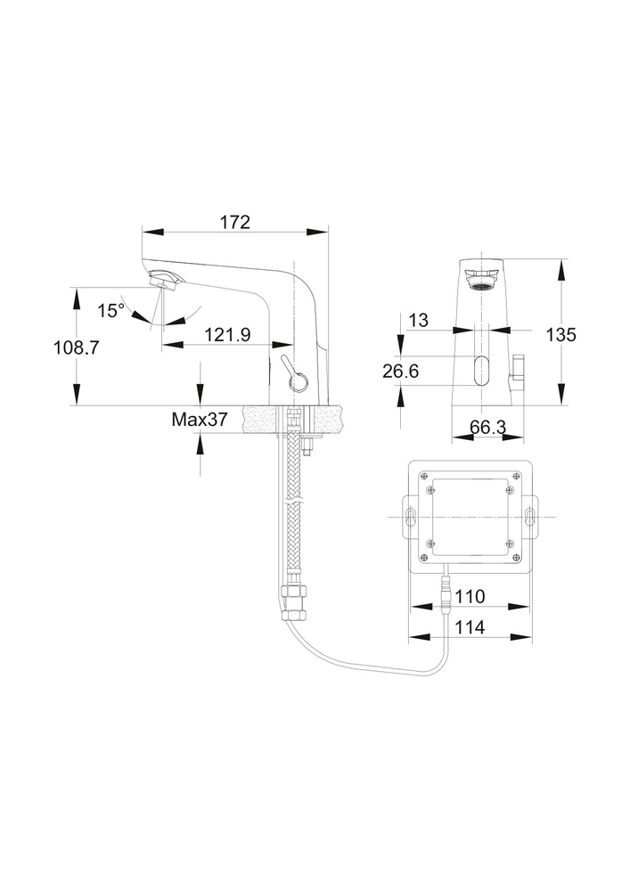 Смеситель SENSE для раковины сенсорный Смеситель SENSE для раковины сенсорный