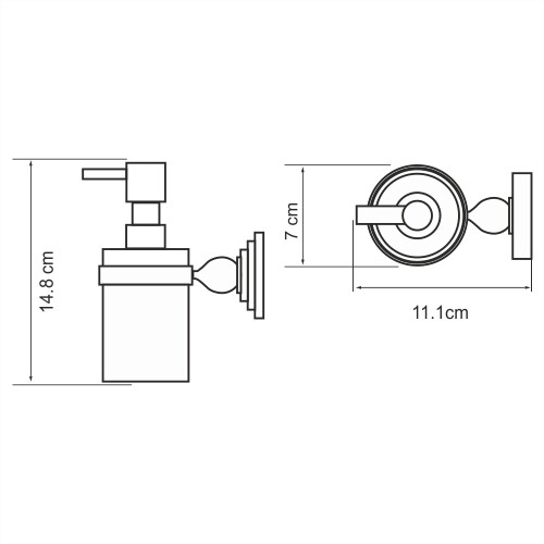 Diemel K-2299 Дозатор для жидкого мыла Diemel K-2299 Дозатор для жидкого мыла