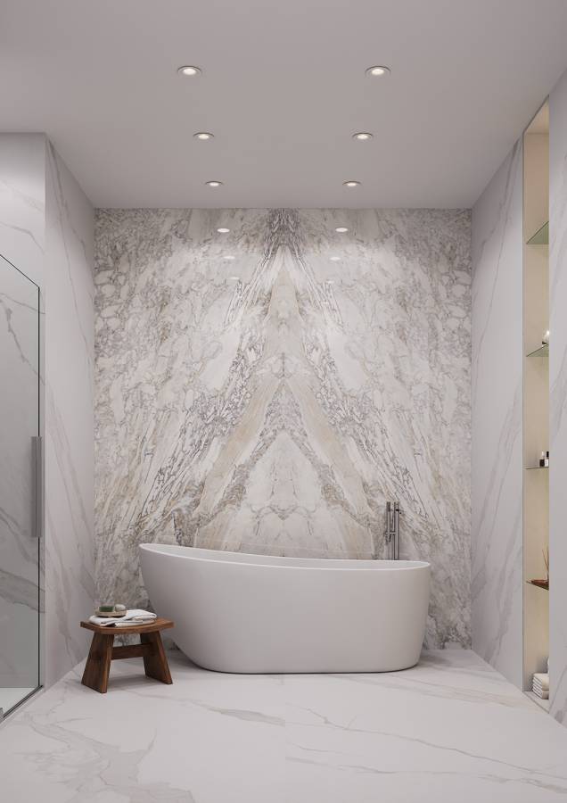 Керамический слэб DOMINO ASH - A ELEGANCE 2800х1200х6мм, Polished  Керамический слэб DOMINO ASH - A ELEGANCE 2800х1200х6мм, Polished