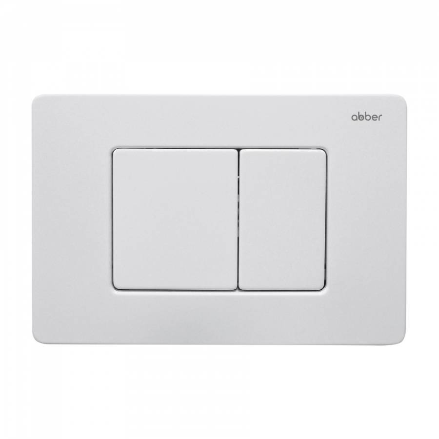 Кнопка смыва ABBER AC0120MW белая матовая Кнопка смыва ABBER AC0120MW белая матовая