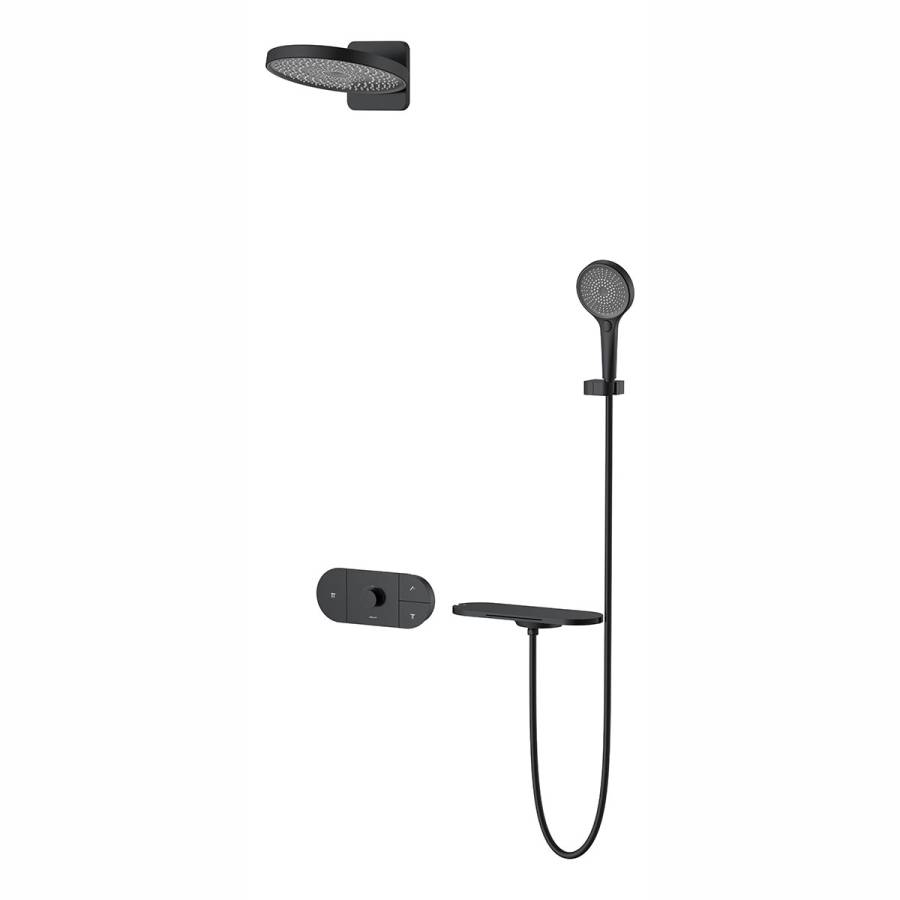 Душевой комплект Futura VSFW-2F12TMB термостатический встраиваемый, 3 режима, черный матовый Душевой комплект Futura VSFW-2F12TMB термостатический встраиваемый, 3 режима, черный матовый