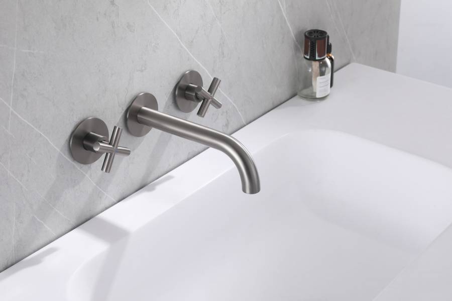 Смеситель ABBER Wasser Kreis AF81121NG для раковины скрытого монтажа, никель Смеситель ABBER Wasser Kreis AF81121NG для раковины скрытого монтажа, никель