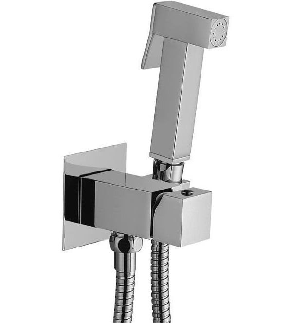 Смеситель с гигиеническим душем Paffoni Tweet Square ZDUP112CR (с внутренней частью) Смеситель с гигиеническим душем Paffoni Tweet Square ZDUP112CR (с внутренней частью)