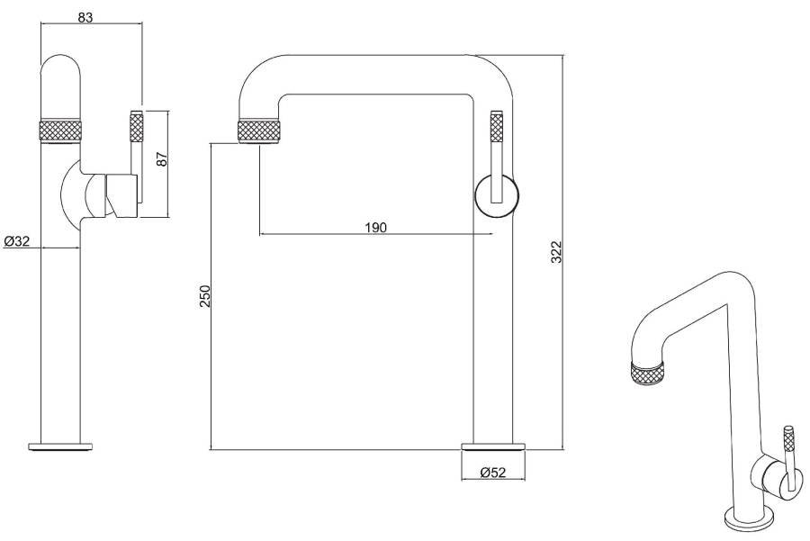 Смеситель для раковины Allen Brau Reality 5.32002-00 хром Смеситель для раковины Allen Brau Reality 5.32002-00 хром