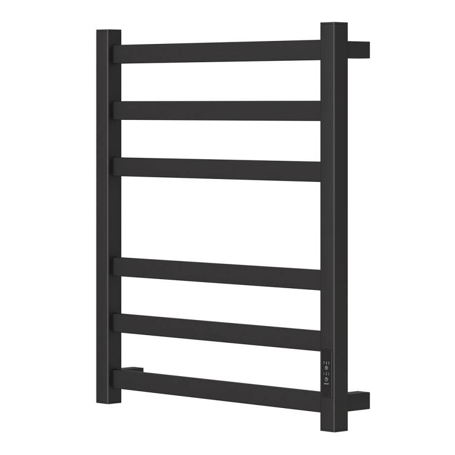 Полотенцесушитель электрический Point Меркурий PN83856B П6 500x600, диммер справа, черный Полотенцесушитель электрический Point Меркурий PN83856B П6 500x600, диммер справа, черный