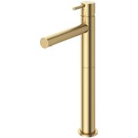 LEAF-LC1-L-SR Смеситель для накладной раковины однорычажный, с донным клапаном, исполнение Sunrise LEAF-LC1-L-SR Смеситель для накладной раковины однорычажный, с донным клапаном, исполнение Sunrise