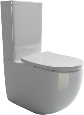 Напольная пристенная чаша унитаза METROPOL Rimless