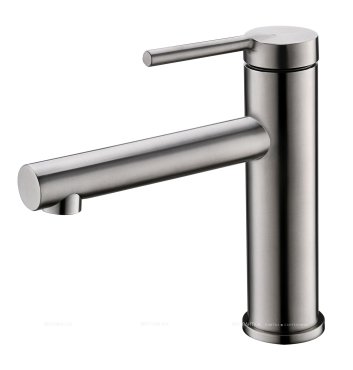 ETNA Смеситель для раковины без донного клапана, нержавеющая сталь, исполнение сатин ETN-LVM-IN