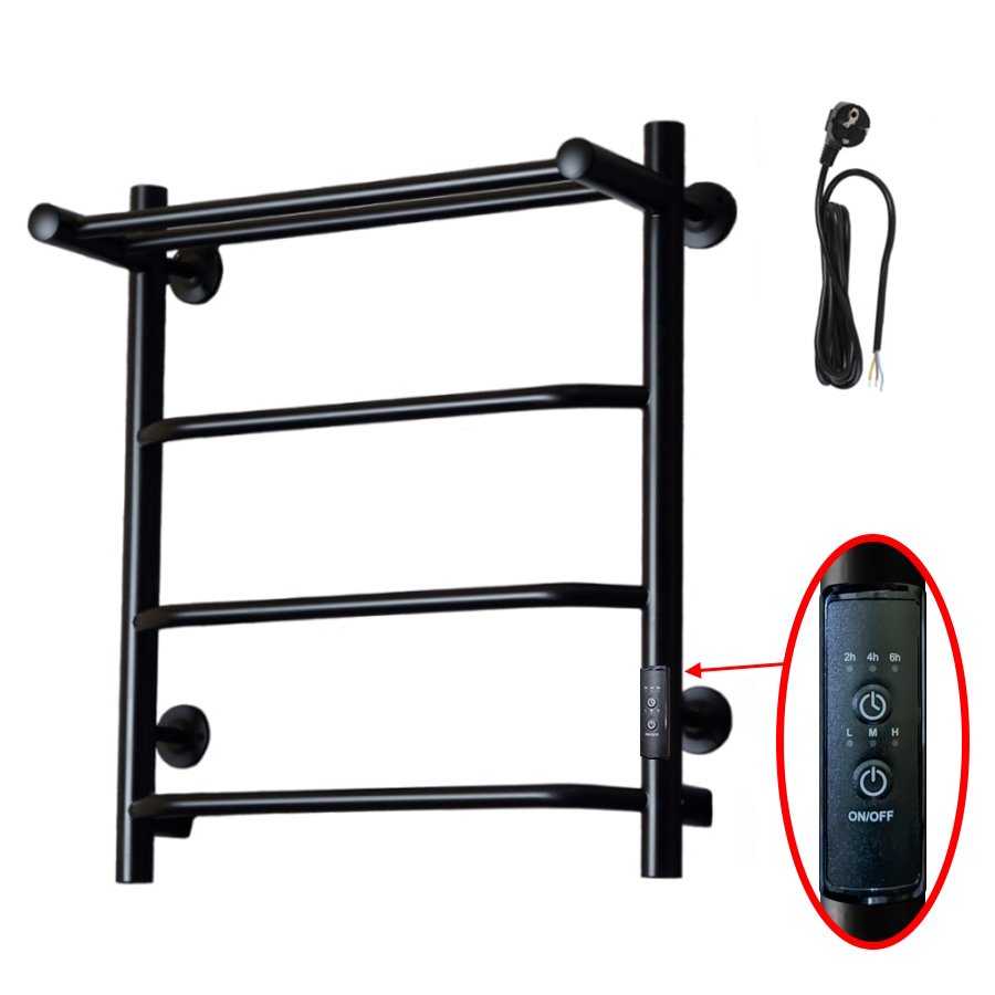 Полотенцесушитель Пэк сп 6 П 60х50 черный ВГП Полотенцесушитель Пэк сп 6 П 60х50 черный ВГП