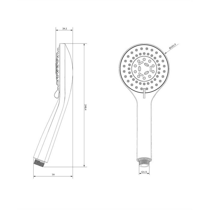 Душевая лейка OMNIRES YOSEMITE-RGL (золото) Душевая лейка OMNIRES YOSEMITE-RGL (золото)