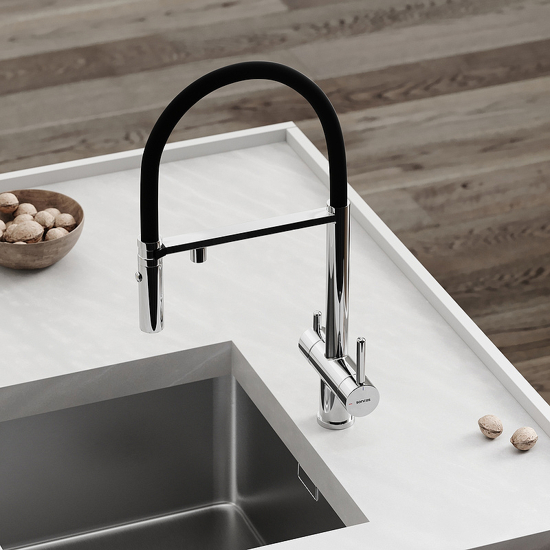 Смеситель для кухни SANCOS Imola с возможностью подключения фильтра для воды, цвет хром, арт. SC4010CH Смеситель для кухни SANCOS Imola с возможностью подключения фильтра для воды, цвет хром, арт. SC4010CH