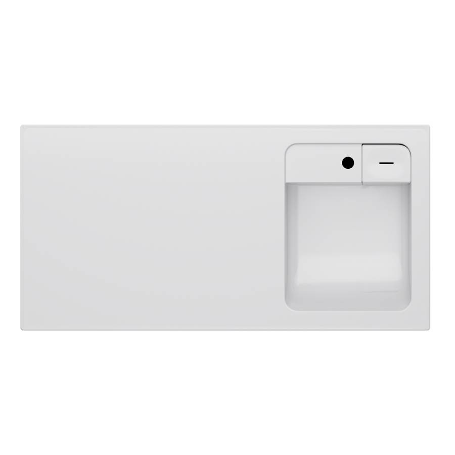 M85AWPR1001WG X-Joy, Раковина над стиральной машиной, литьевой мрамор, правая, 100 см, Белый глянец M85AWPR1001WG X-Joy, Раковина над стиральной машиной, литьевой мрамор, правая, 100 см, Белый глянец