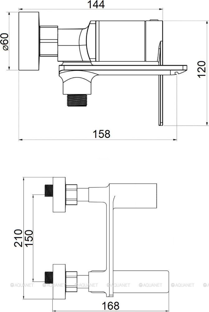Orange BERNI M09-100cr Смеситель для ванны/душа Orange BERNI M09-100cr Смеситель для ванны/душа