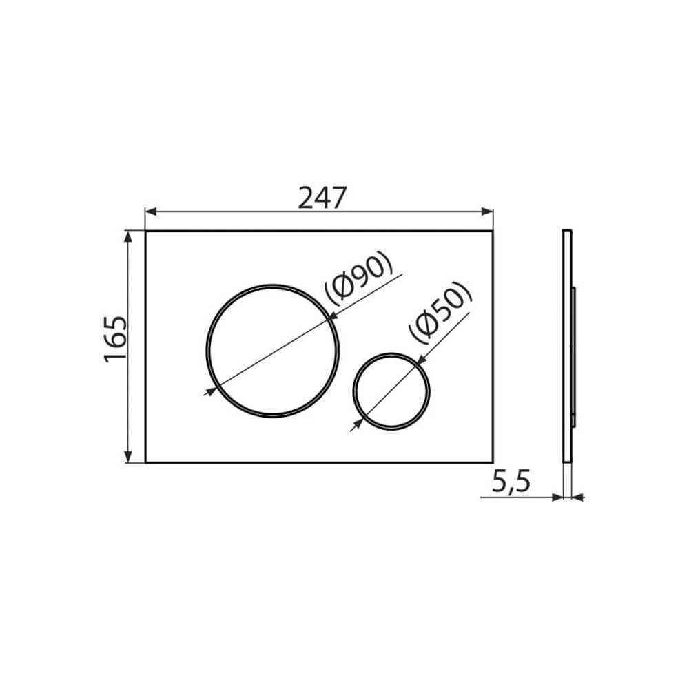 Alcaplast Set 4v1 для установки унитаза панель смыва белая AM101/1120-4:1 RU M670-0001 Alcaplast Set 4v1 для установки унитаза панель смыва белая AM101/1120-4:1 RU M670-0001