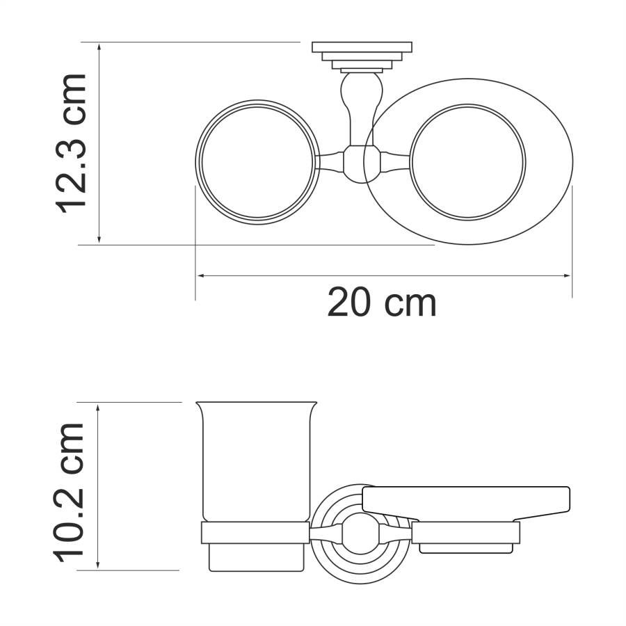 Ammer K-7026 Держатель стакана и мыльницы Ammer K-7026 Держатель стакана и мыльницы
