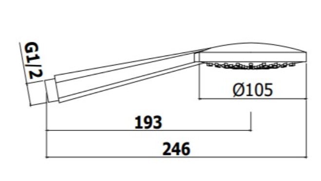 Ручной душ Paffoni Giada ZDOC105CR хром Ручной душ Paffoni Giada ZDOC105CR хром