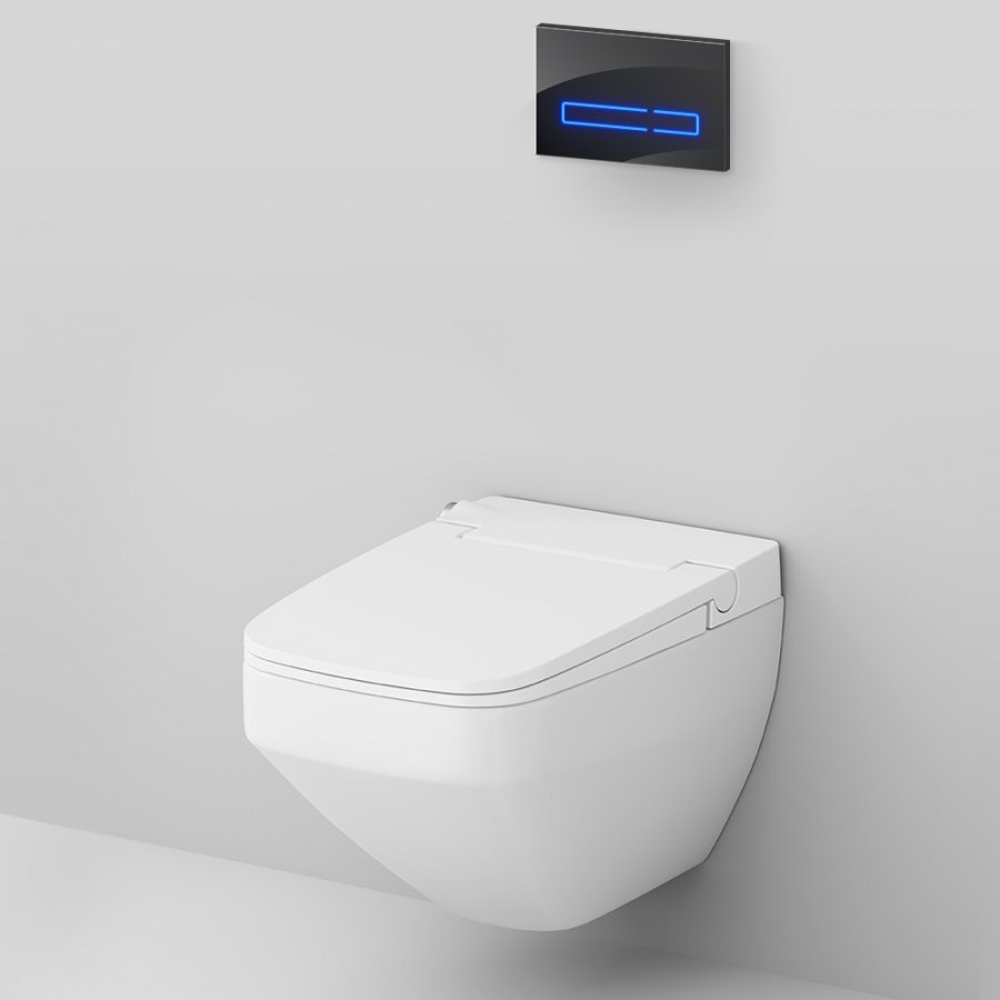 IS450A38.CCC50A Инст с клавишей Touchless Pro стекло, черн. с подвесным унитазом Inspire V2.0 FlashClean с эл биде IS450A38.CCC50A Инст с клавишей Touchless Pro стекло, черн. с подвесным унитазом Inspire V2.0 FlashClean с эл биде