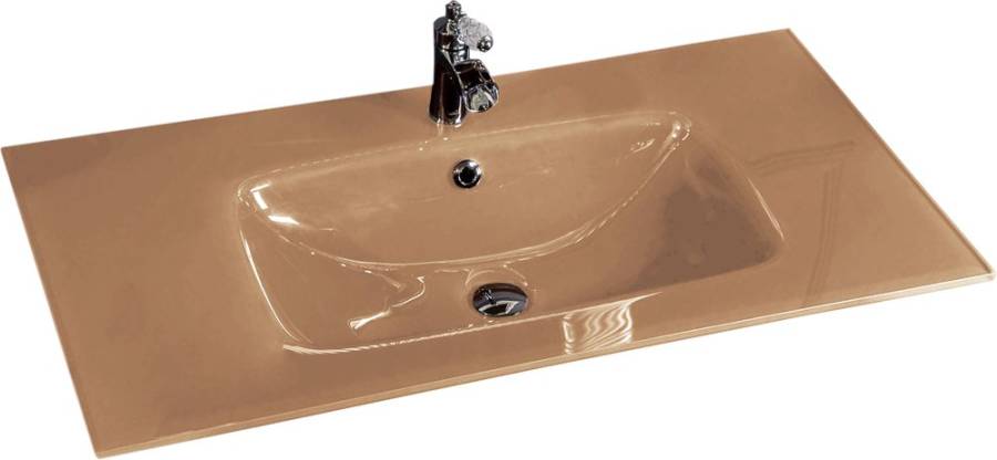 Столешница стекло 100см моноблок Капучино Столешница стекло 100см моноблок Капучино