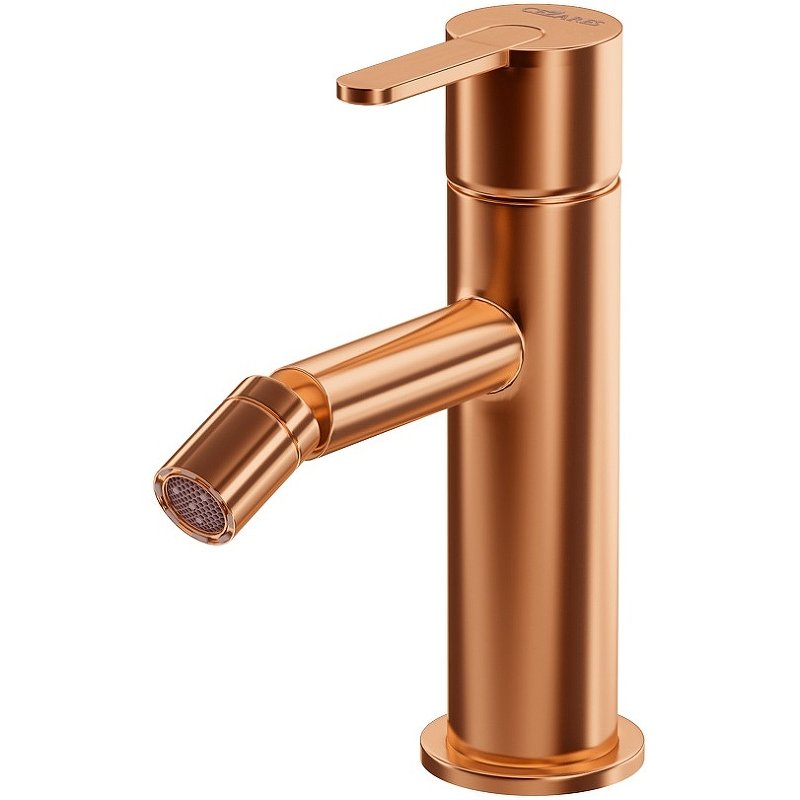 LEAF-BSM-L-SS Смеситель для биде однорычажный, без донного клапана, исполнение Sunset LEAF-BSM-L-SS Смеситель для биде однорычажный, без донного клапана, исполнение Sunset