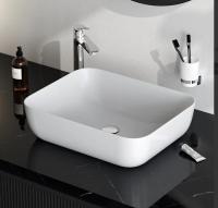 M8FWCC10510WG Func Раковина накладная, прямоугольник, 51 см, цвет Белый глянец