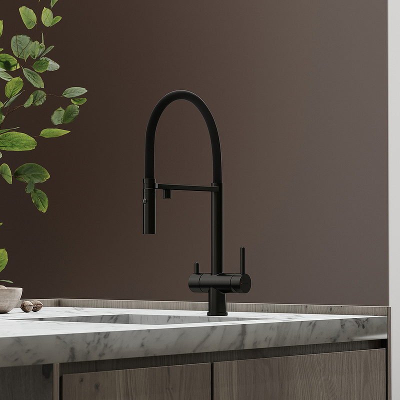 Смеситель для кухни SANCOS Imola с возможностью подключения фильтра для воды, цвет матовый черный, арт. SC4010MB Смеситель для кухни SANCOS Imola с возможностью подключения фильтра для воды, цвет матовый черный, арт. SC4010MB