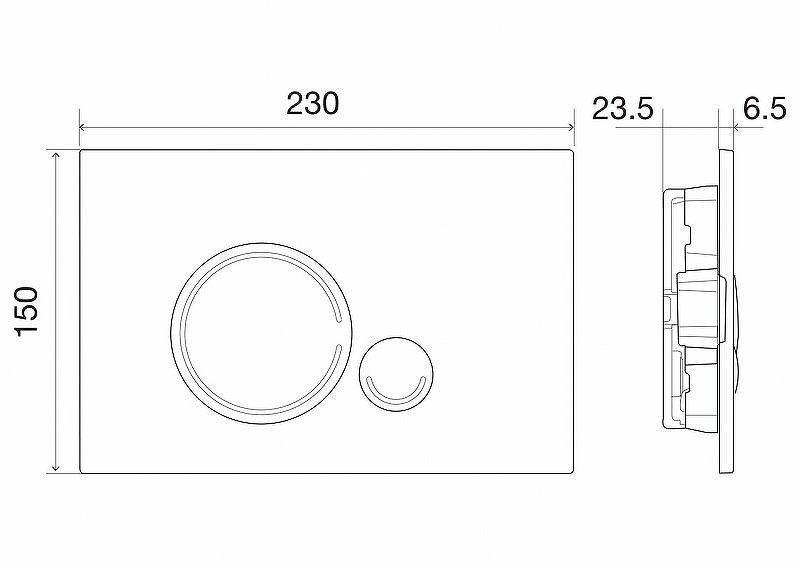 Кнопка смыва BelBagno SFERA, цвет-белый Кнопка смыва BelBagno SFERA, цвет-белый