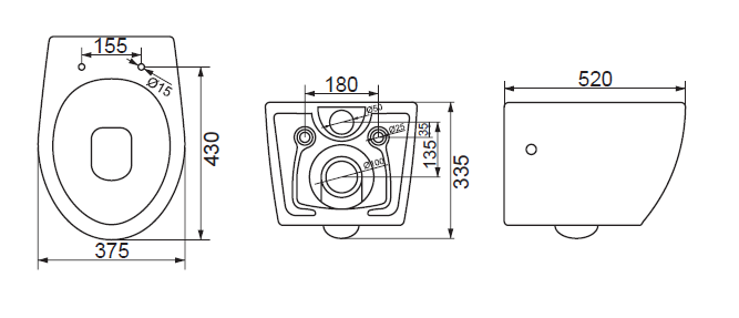 Унитаз подвесной с сиденьем BelBagno PROSPERO + Система инсталляции для унитазов с кнопкой смыва BB005-PR-CH Исполнение: Хром  Унитаз подвесной с сиденьем BelBagno PROSPERO + Система инсталляции для унитазов с кнопкой смыва BB005-PR-CH Исполнение: Хром