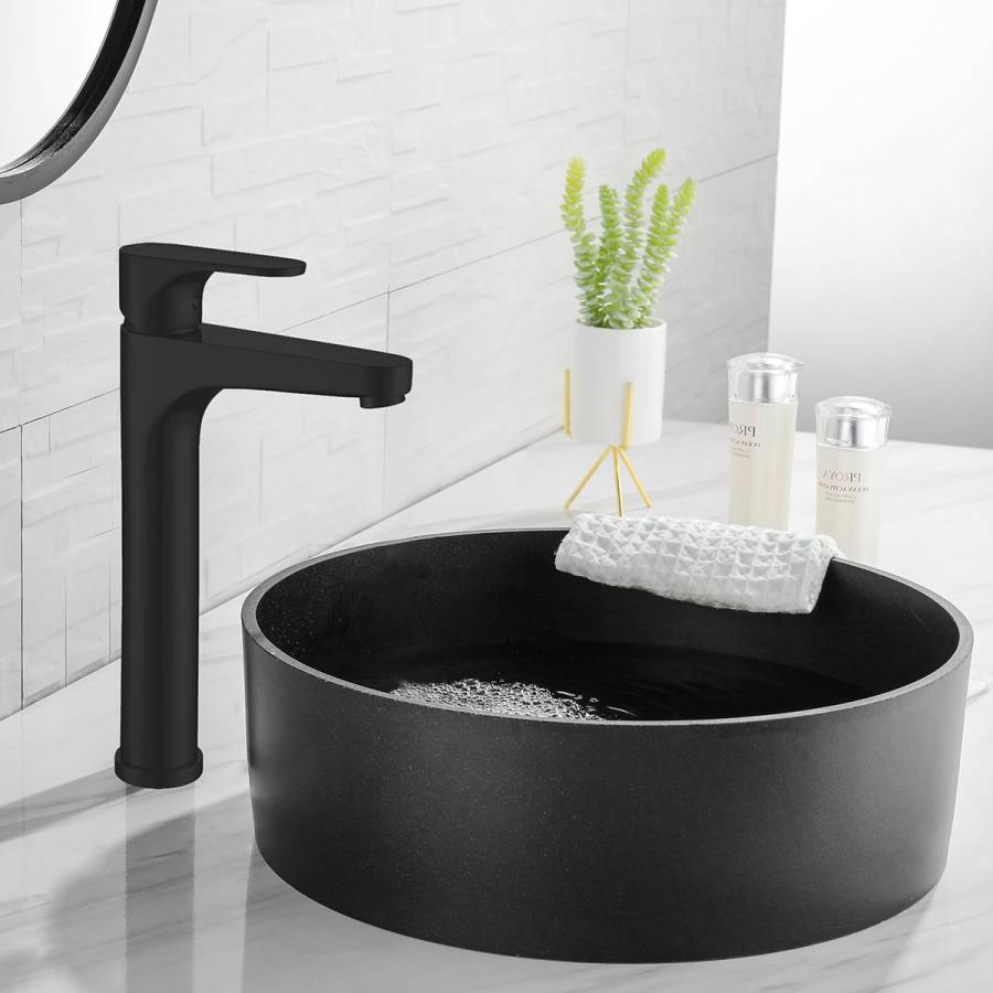 Смеситель ABBER Eleganz AF8311B для раковины, черный Смеситель ABBER Eleganz AF8311B для раковины, черный