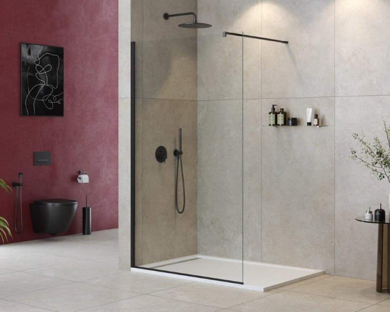 LIBERTA-L-1-80-120-C-Cr Душевая перегородка с односторонним входом 800x1200x1950 мм LIBERTA-L-1-80-120-C-Cr Душевая перегородка с односторонним входом 800x1200x1950 мм