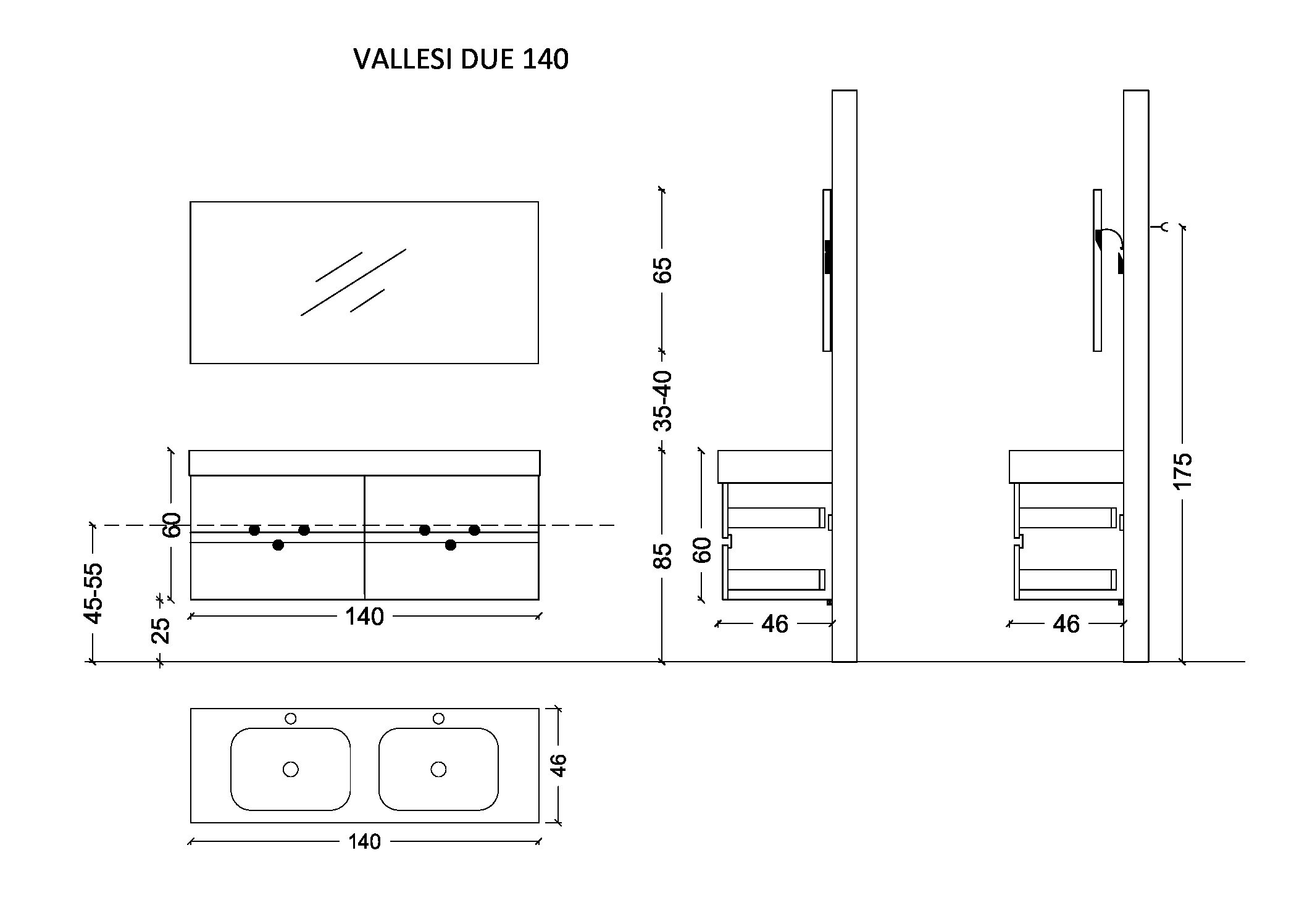 Тумба без раковины Vallessi 140*46см Stone Grey 837-140-GS Boheme Тумба без раковины Vallessi 140*46см Stone Grey 837-140-GS Boheme