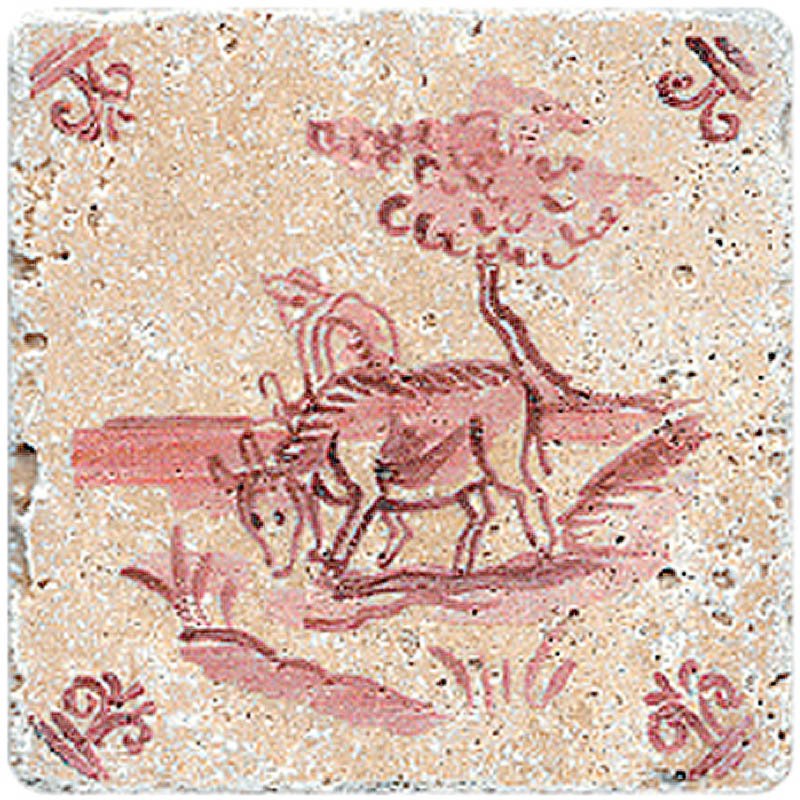 Натуральный травертин, ИЗРАЗЦЫ №2 10x10, Provance Натуральный травертин, ИЗРАЗЦЫ №2 10x10, Provance