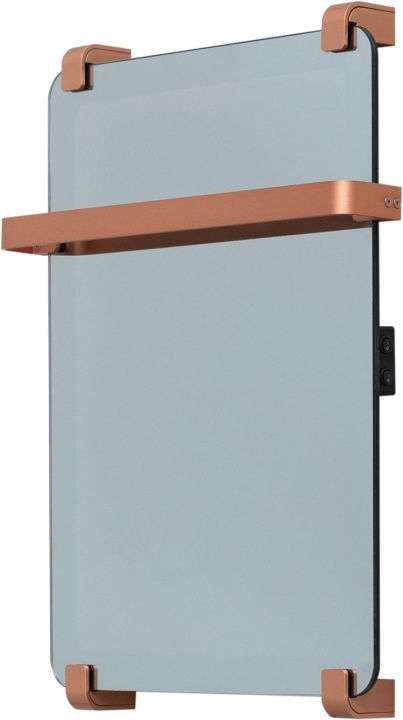 Полотенцесушитель электрический Allen Brau Infinity 60x44 с рейлингом и креплением, медь браш Полотенцесушитель электрический Allen Brau Infinity 60x44 с рейлингом и креплением, медь браш