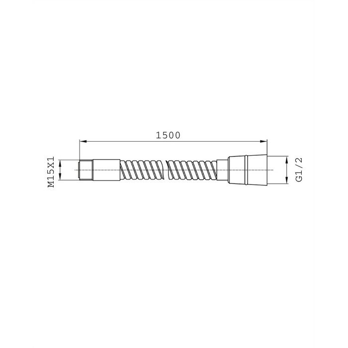 Шланг для кухни и ванны OMNIRES 150 см 062CR (хром) Шланг для кухни и ванны OMNIRES 150 см 062CR (хром)