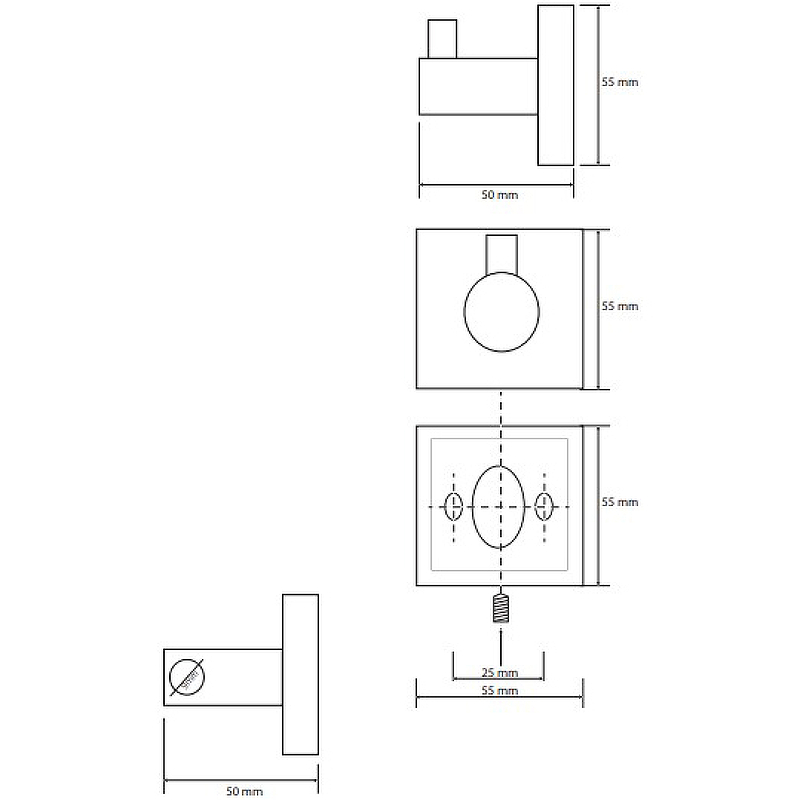 Крючок Bemeta Beta 132106022 Хром Крючок Bemeta Beta 132106022 Хром